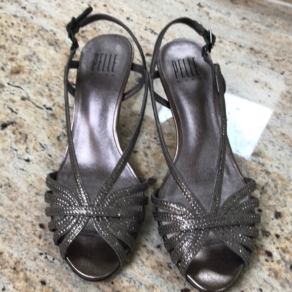 Silver evening shoes brand new